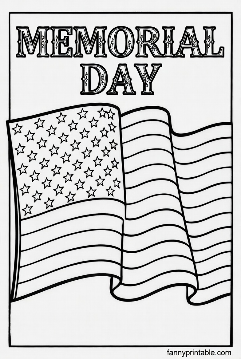 Free Printable Coloring Pages For Memorial Day - FannyPrintable.Com (4)