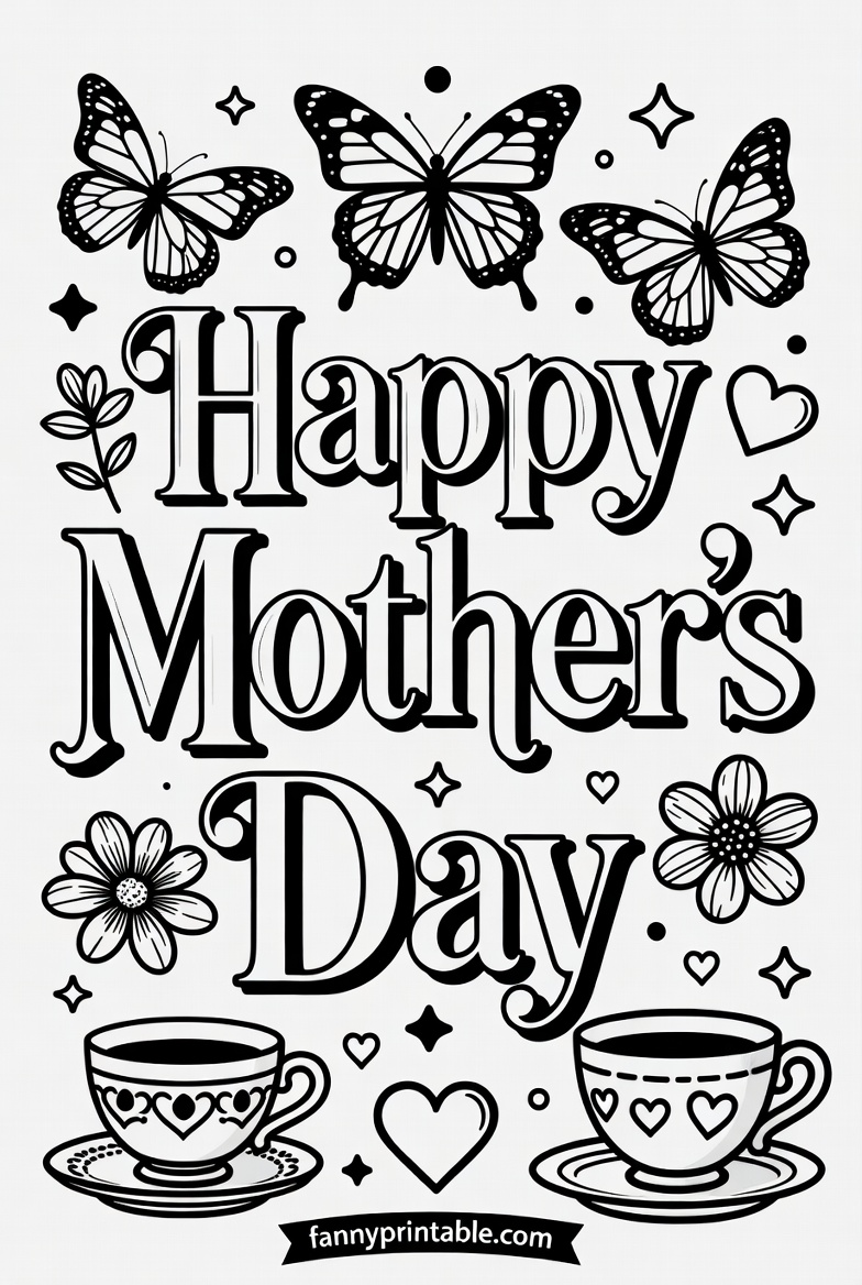 Free Printable Coloring Pages For Mother's Day (2)