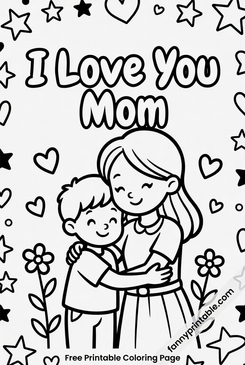 Free Printable Coloring Pages Mothers Day 3 Free Printable Coloring Pages Mother's Day (3)
