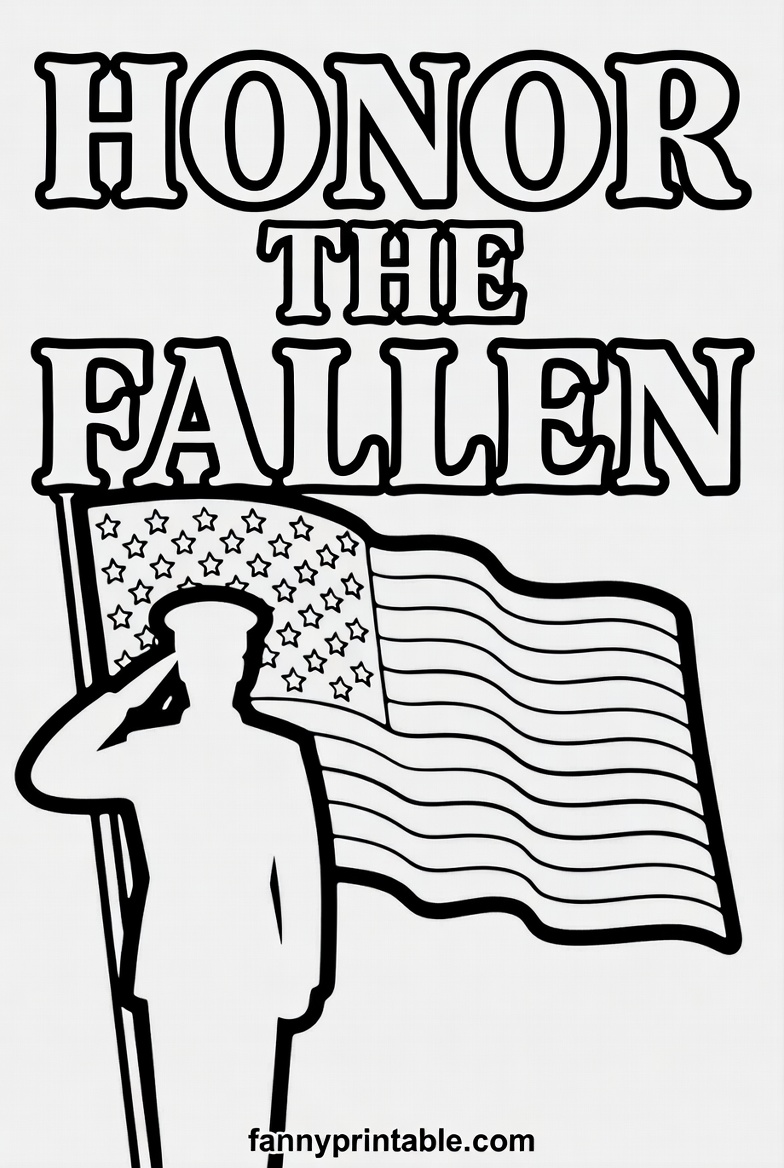 Free Printable Coloring Sheets For Memorial Day - FannyPrintable.Com (2)