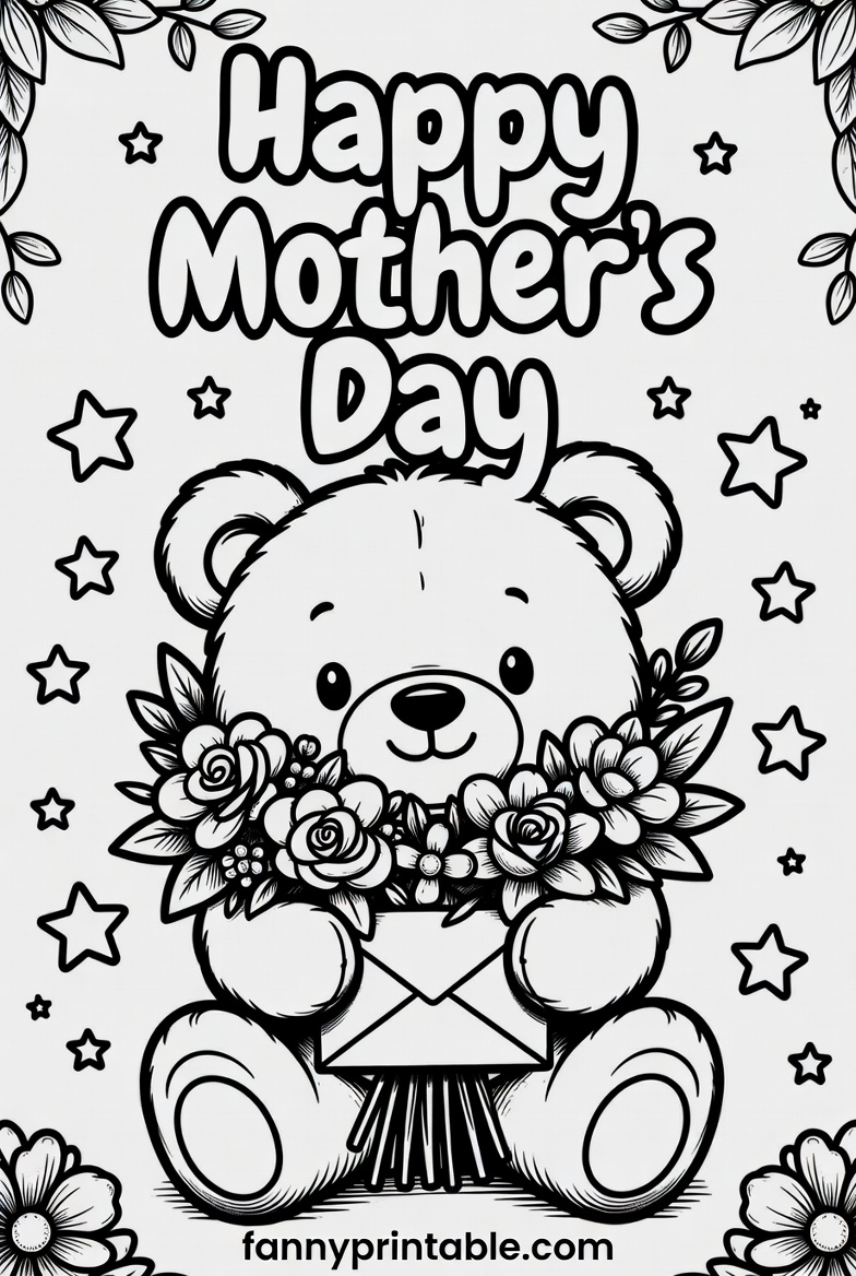 Free Printable Coloring Sheets For Mother's Day - Fanny Printable (1)
