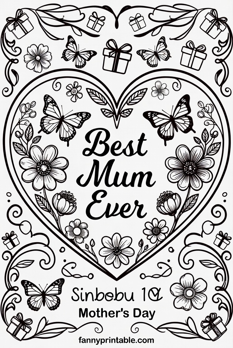 Free Printable Colouring Pages For Mothers Day 1 Free Printable Colouring Pages For Mothers Day 1