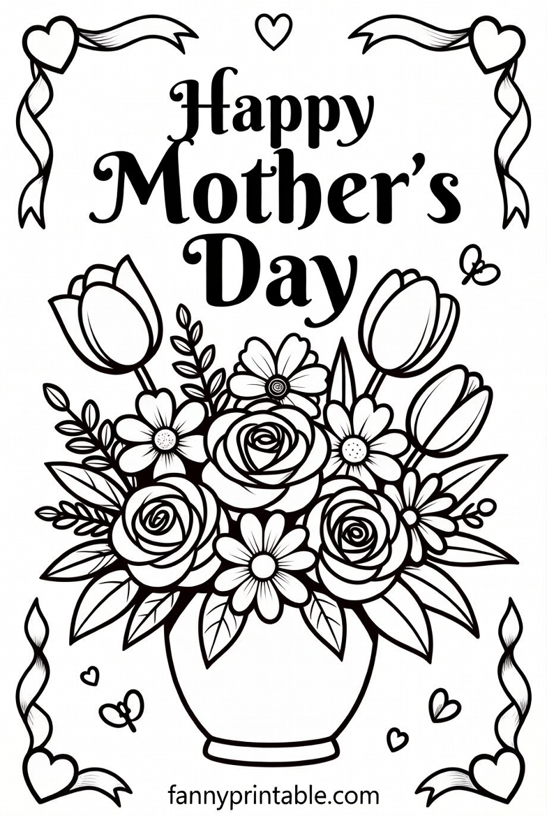 Free Printable Colouring Pages For Mothers Day 2 Free Printable Colouring Pages For Mother's Day (2)