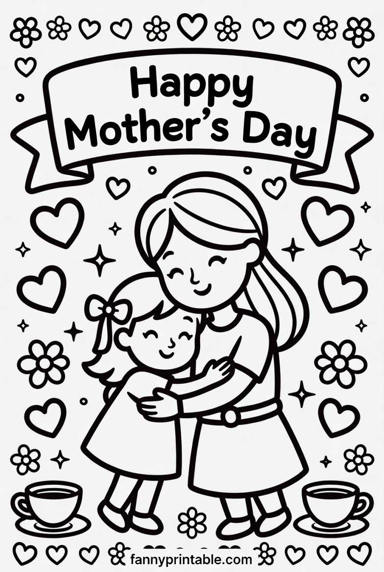 Free Printable Colouring Pages For Mothers Day 3 Free Printable Colouring Pages For Mother's Day (3)