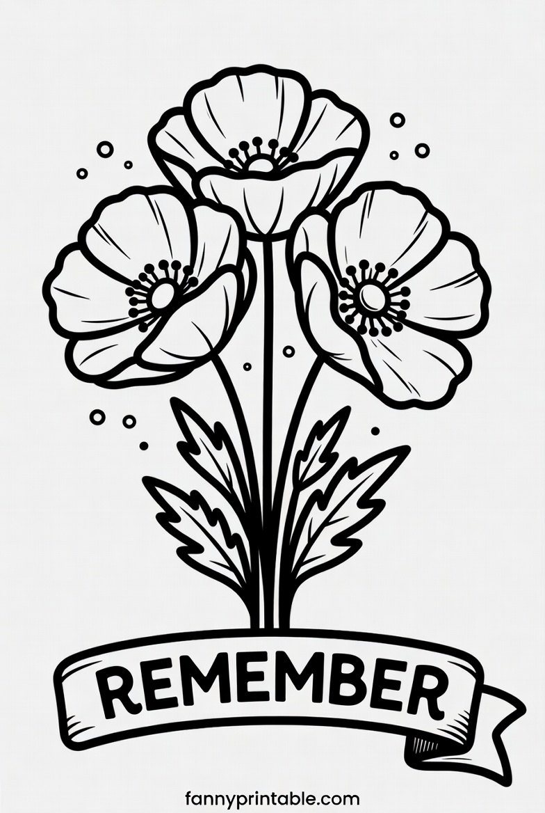 Free Printable Easy Memorial Day Coloring Pages - FannyPrintable.Com (1)