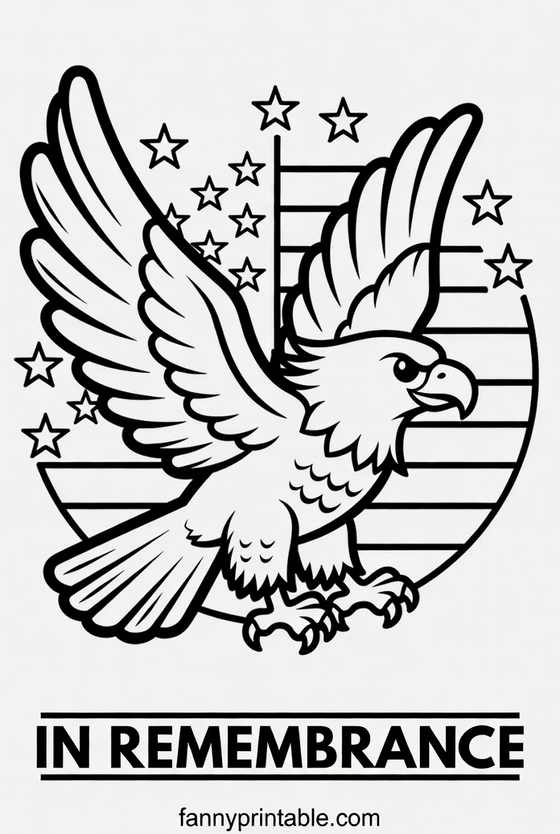 Free Printable Easy Memorial Day Coloring Pages - FannyPrintable.Com (2)