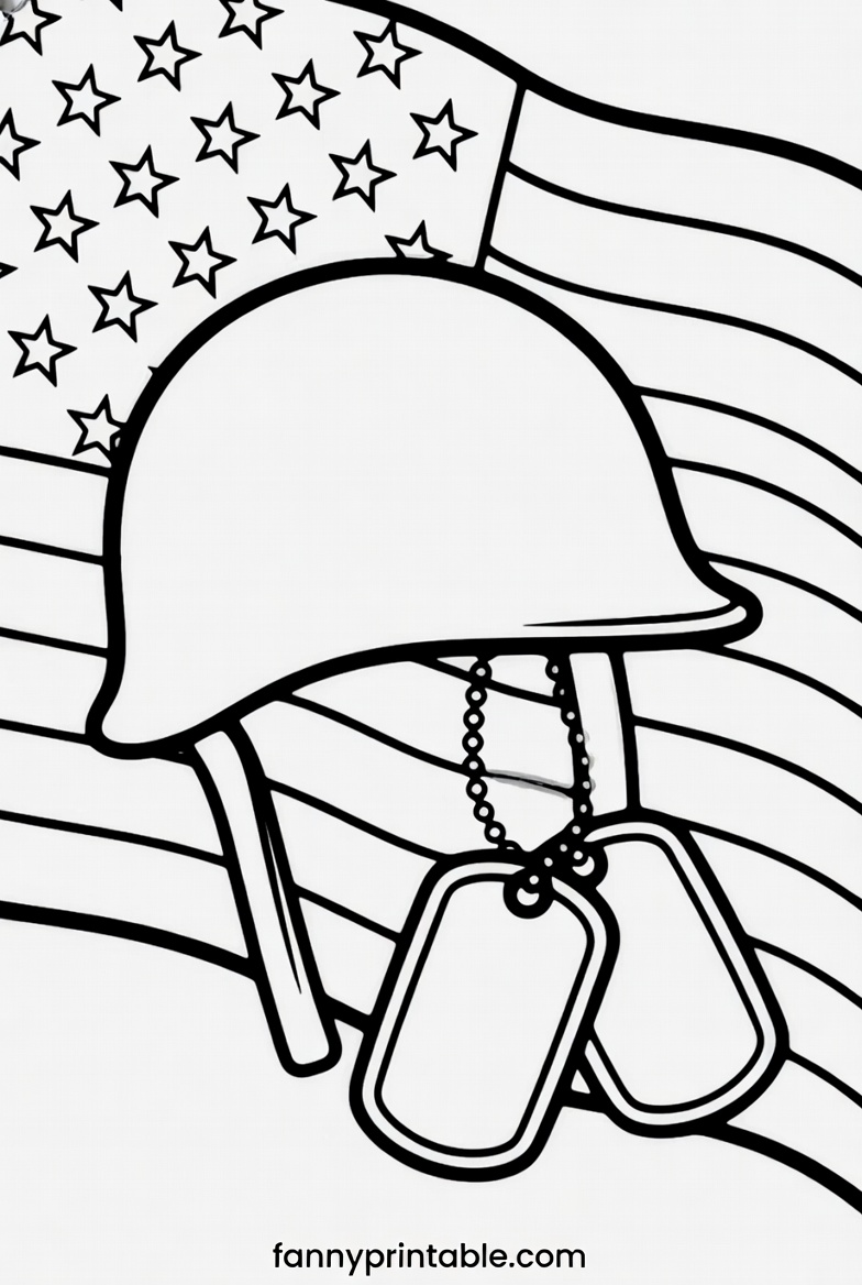 Free Printable Easy Memorial Day Coloring Pages - FannyPrintable.Com (3)
