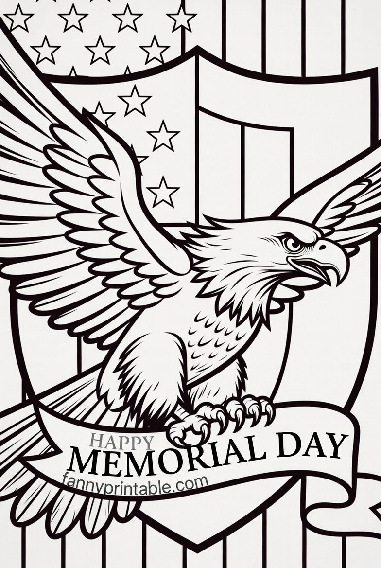 Free Printable Happy Memorial Day Coloring Pages - FannyPrintable.Com (2)