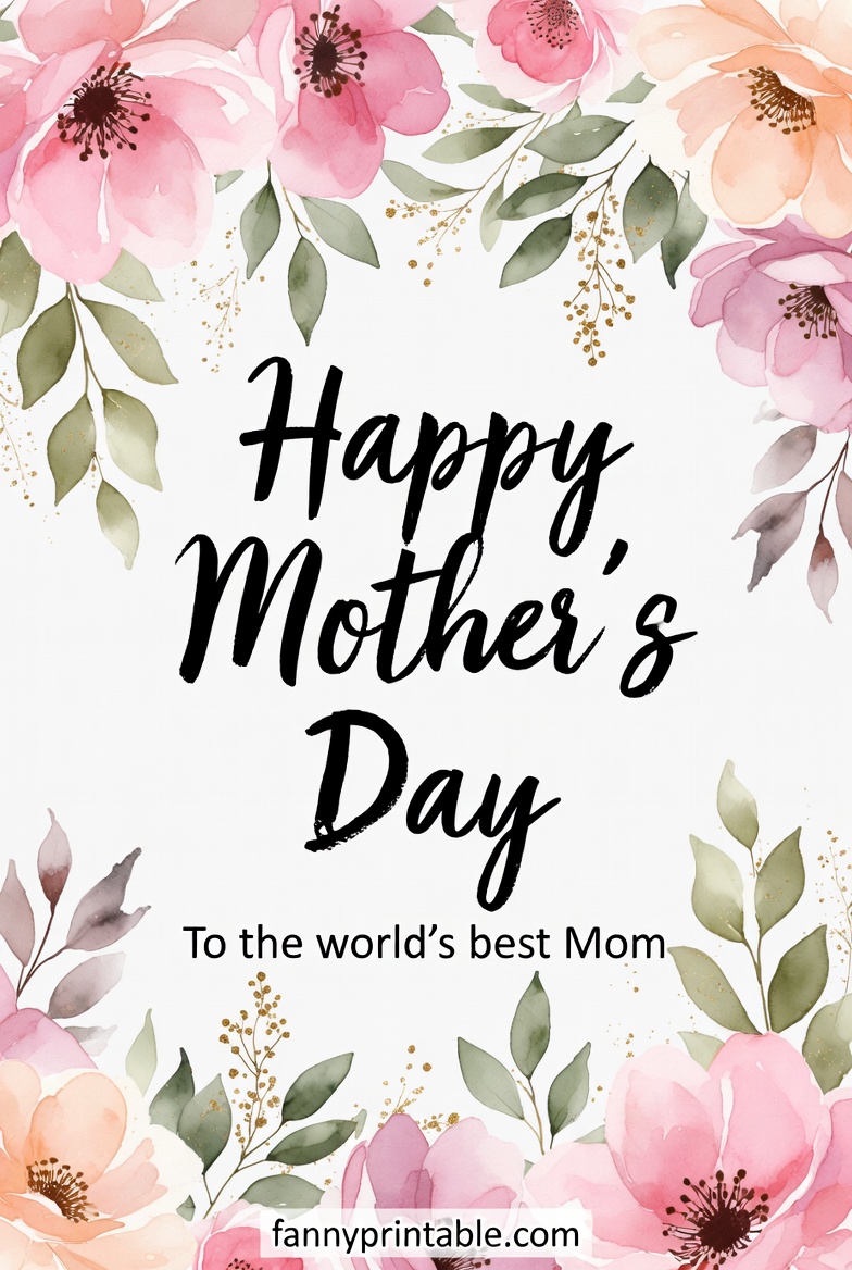 Free Printable Happy Mothers Day 4 Free Printable Happy Mother's Day (4)