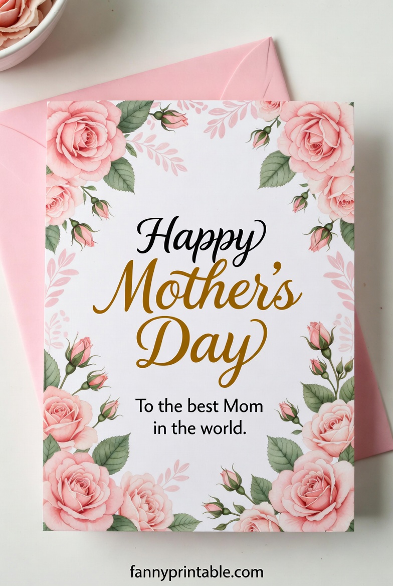 Free Printable Happy Mother's Day Card (1)