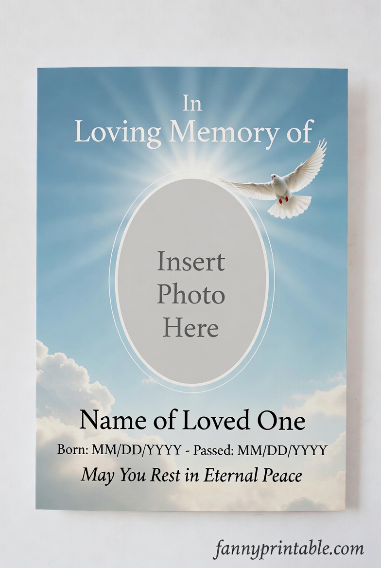 Free Printable Memorial Card Template - FannyPrintable.Com (4)