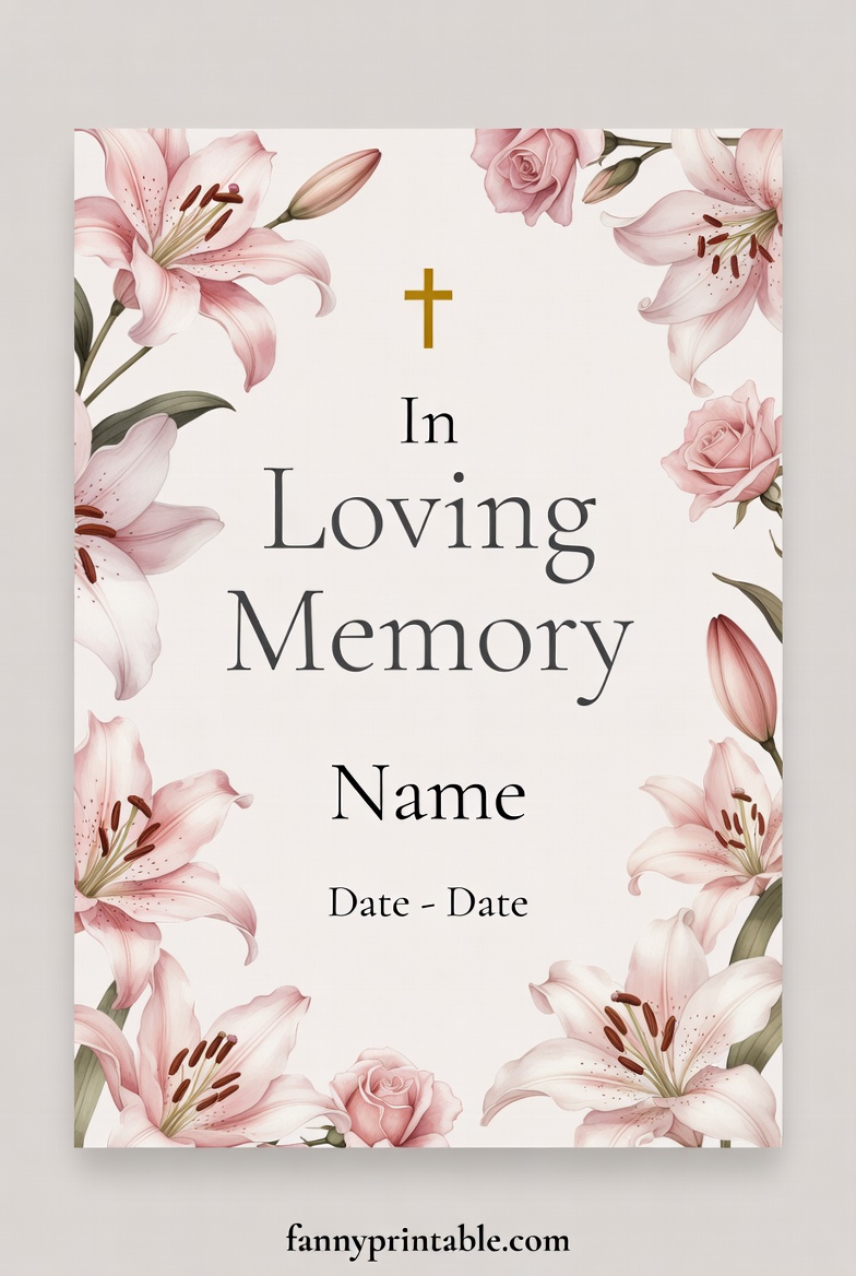 Free Printable Memorial Cards - FannyPrintable.Com (1)