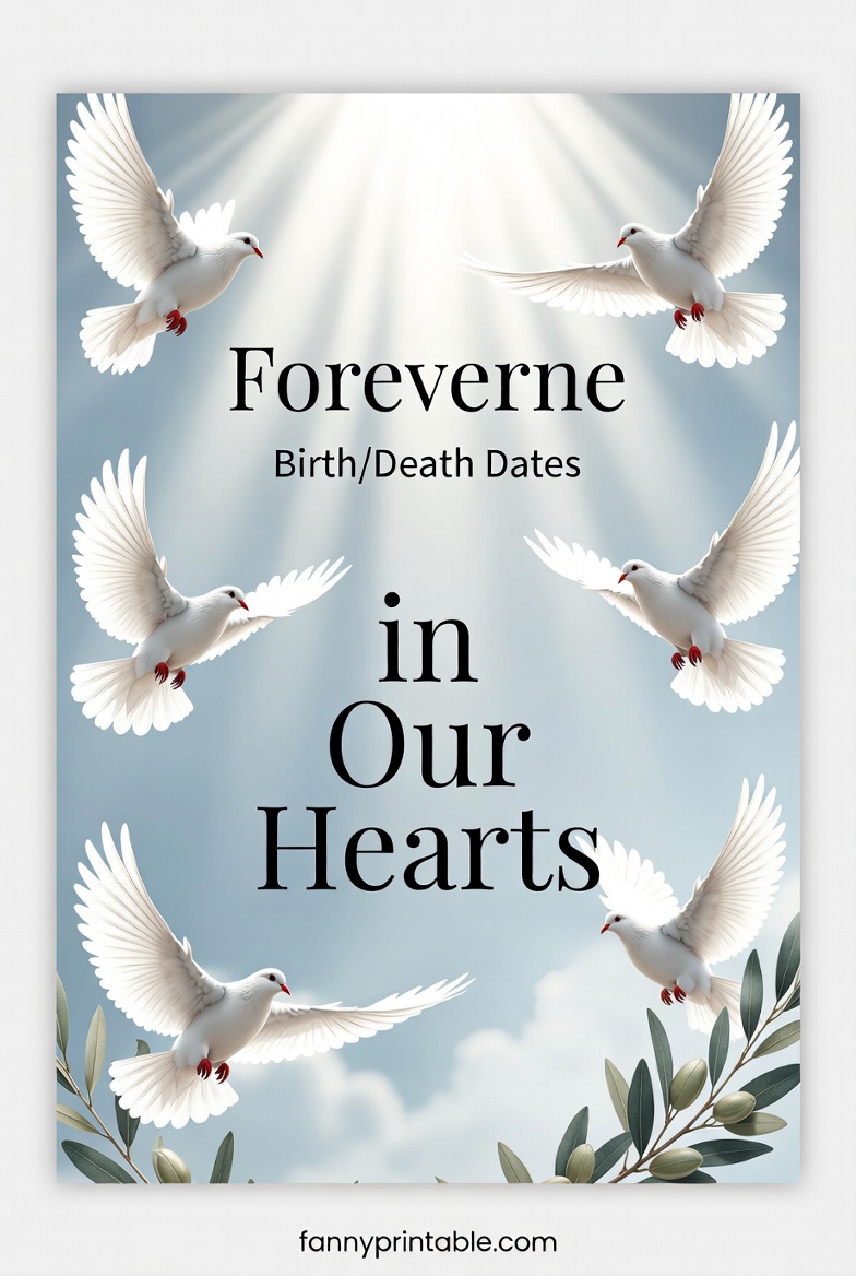 Free Printable Memorial Cards - FannyPrintable.Com (4)