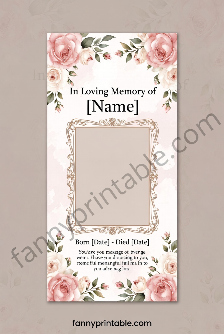 Free Printable Memorial Cards For Funeral - FannyPrintable.Com (2)