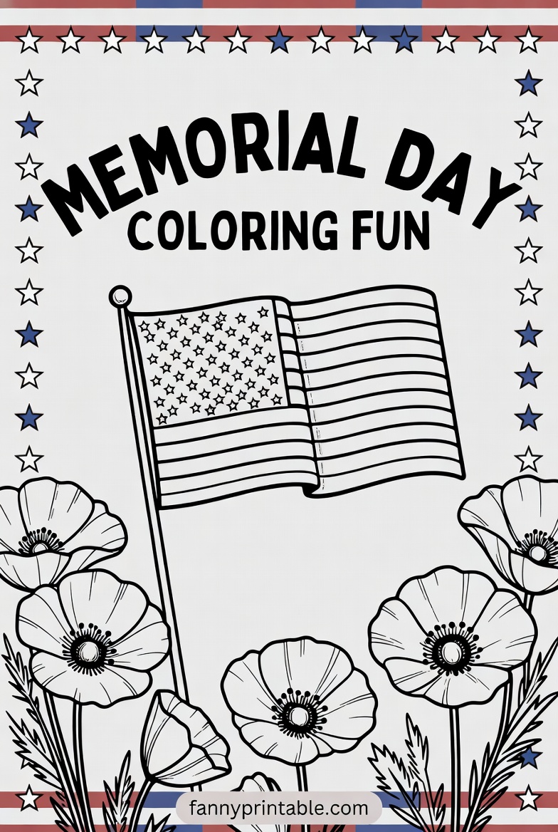 Free Printable Memorial Day Activity Sheets - FannyPrintable.Com (1)
