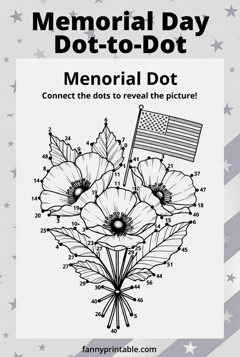 Free Printable Memorial Day Activity Sheets - FannyPrintable.Com (2)