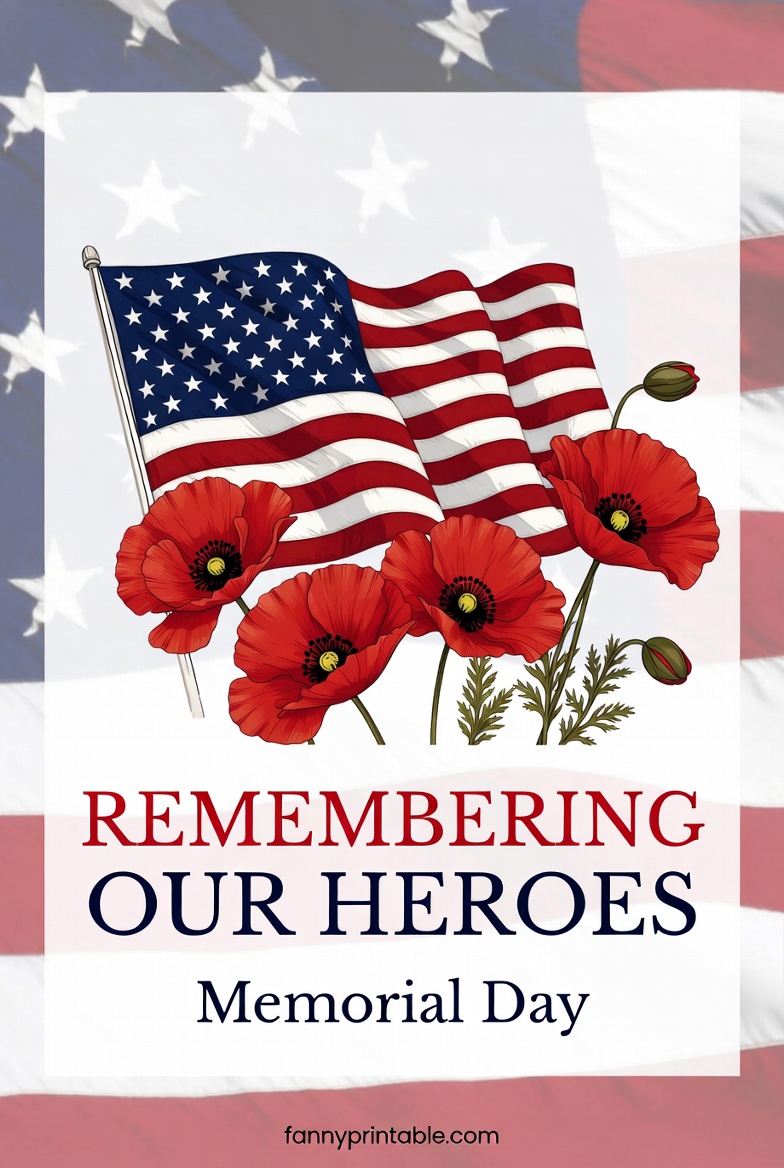 Free Printable Memorial Day Cards FannyPrintable.Com 1 Free Printable Memorial Day Cards - FannyPrintable.Com (1)