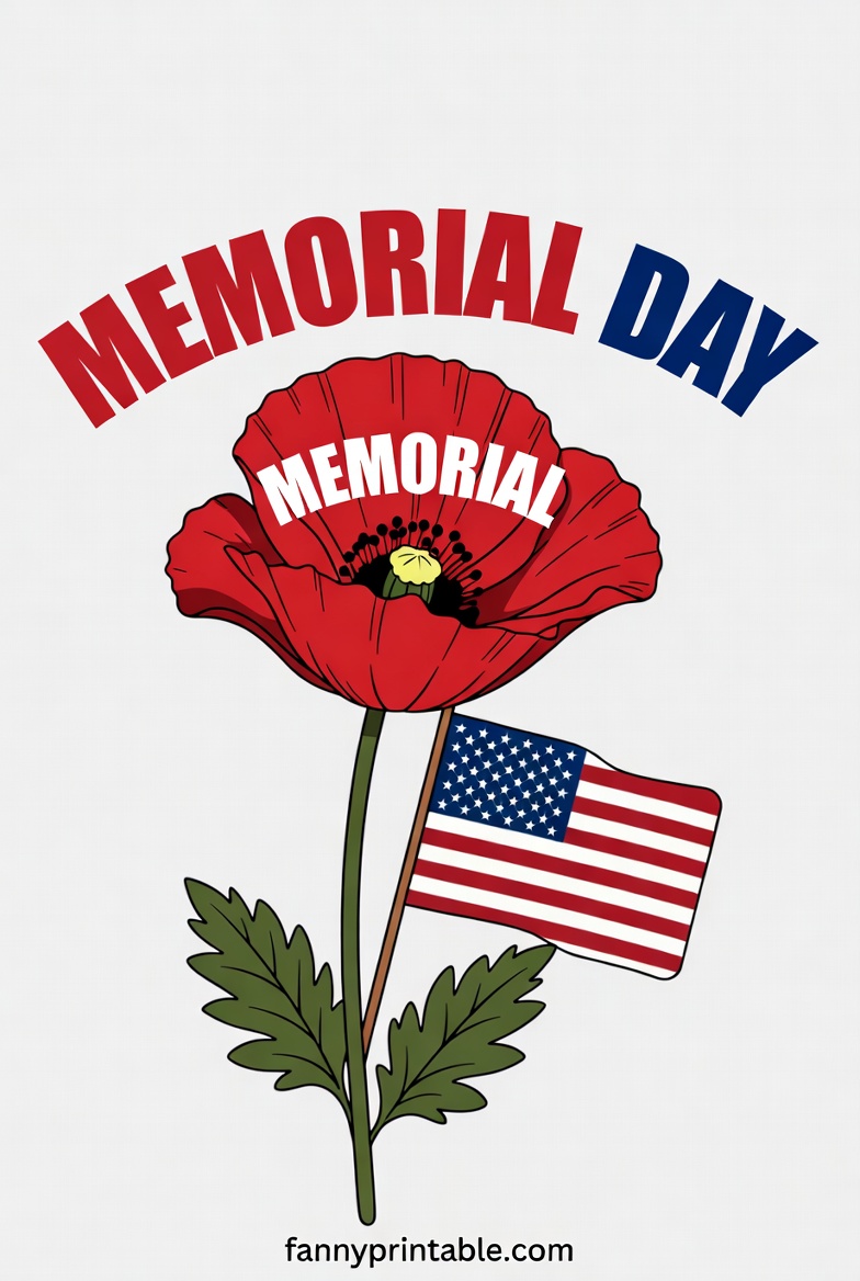 Free Printable Memorial Day Clip Art FannyPrintable.Com 1 Free Printable Memorial Day Clip Art - FannyPrintable.Com (1)