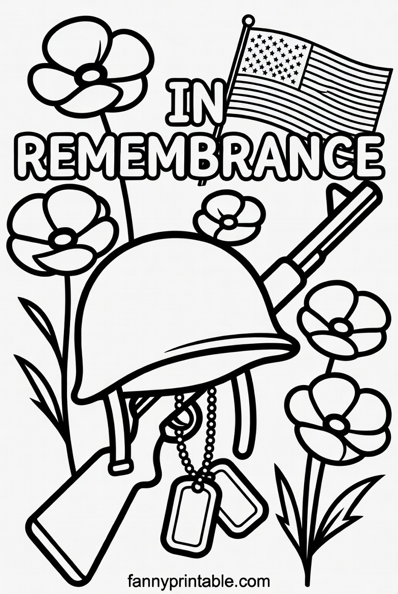 Free Printable Memorial Day Coloring Pages - FannyPrintable.Com (2)