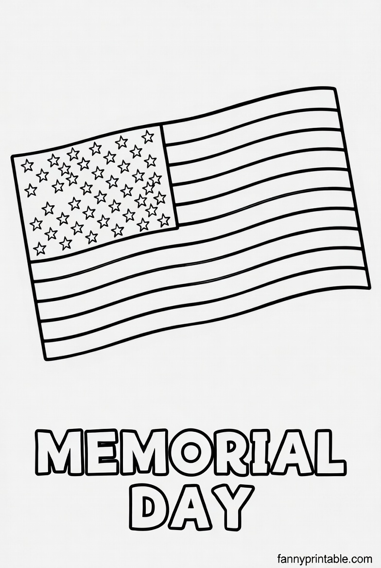 Free Printable Memorial Day Coloring Pictures - FannyPrintable.Com (1)
