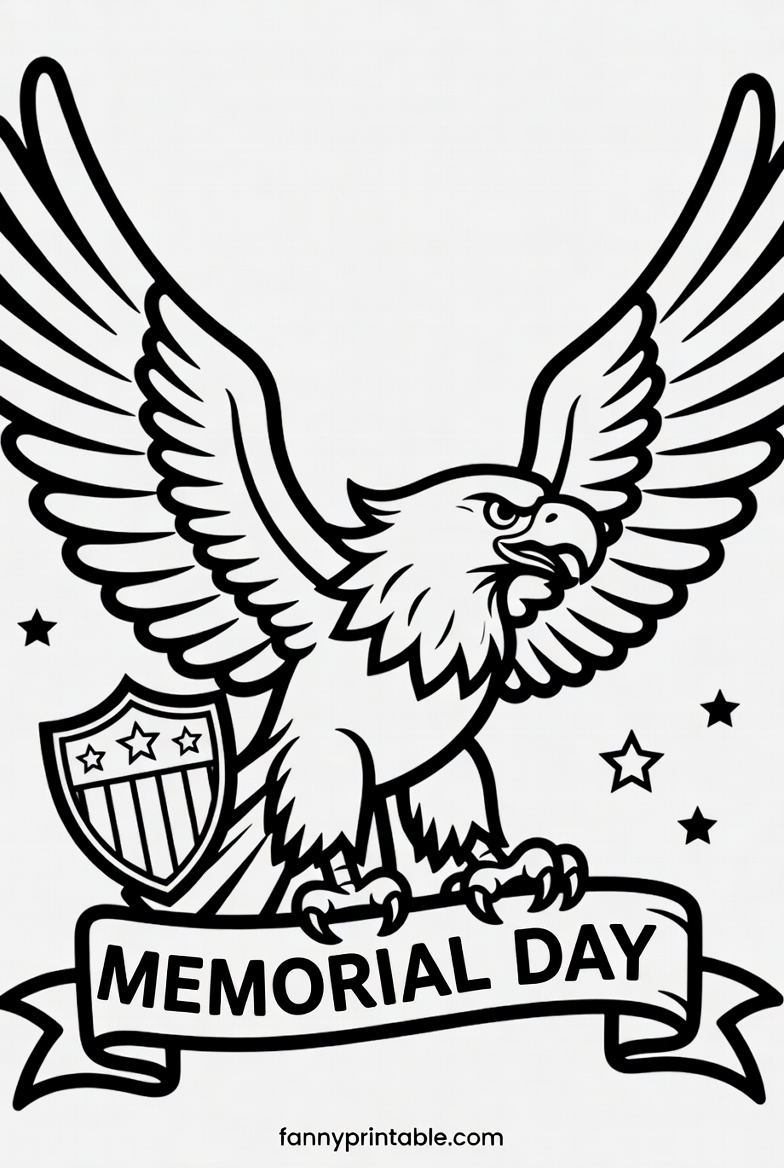 Free Printable Memorial Day Coloring Sheets - FannyPrintable.Com (2)