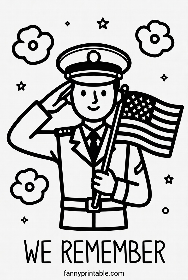 Free Printable Memorial Day Coloring Sheets - FannyPrintable.Com (3)