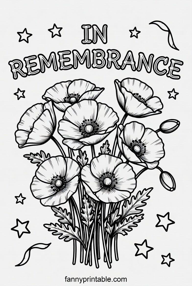 Free Printable Memorial Day Coloring Sheets - FannyPrintable.Com (4)
