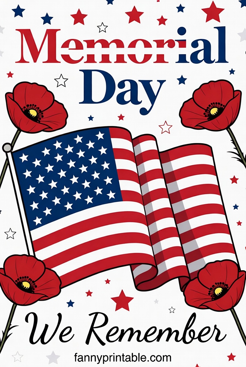 Free Printable Memorial Day Crafts - FannyPrintable.Com (1)