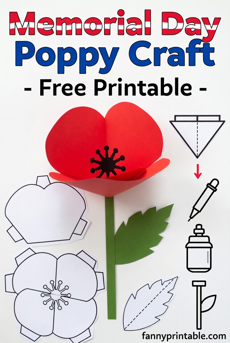 Free Printable Memorial Day Crafts - FannyPrintable.Com (3)