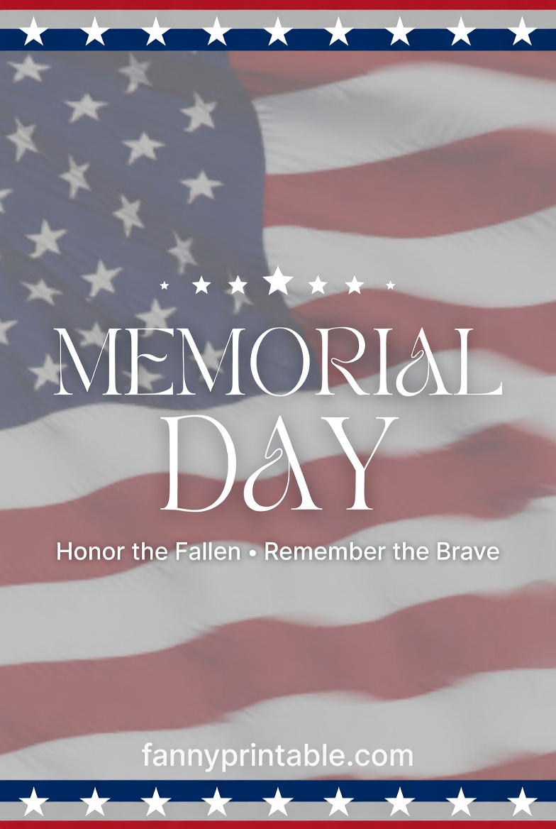 Free Printable Memorial Day Decorations - FannyPrintable.Com (1)