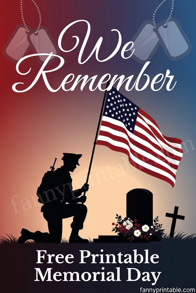 Free Printable Memorial Day - FannyPrintable.Com (2)