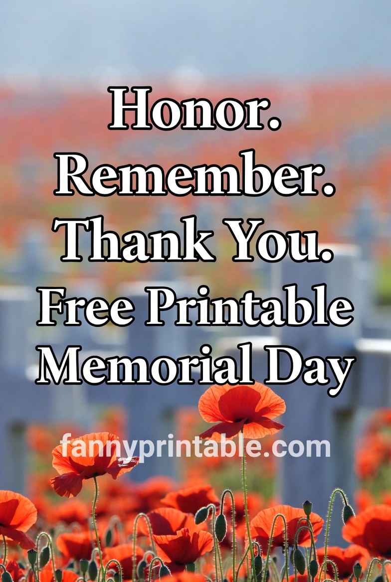 Free Printable Memorial Day - FannyPrintable.Com (4)