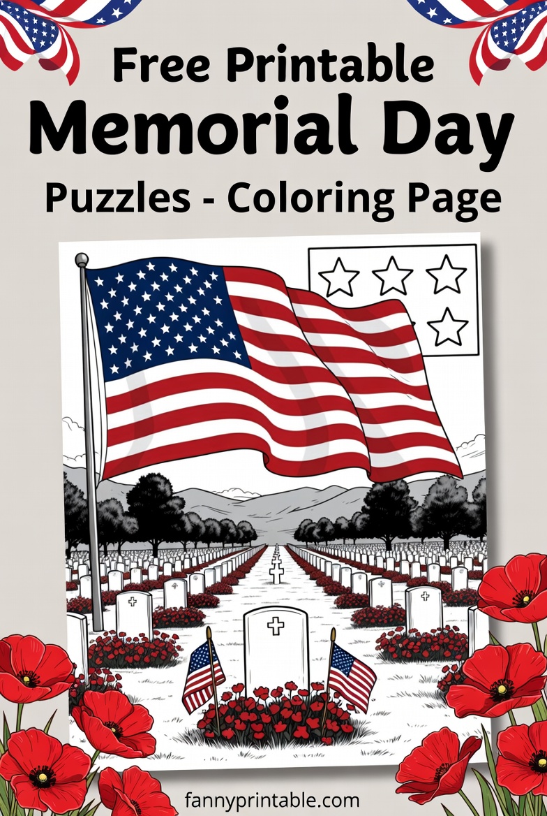 Free Printable Memorial Day Puzzles - FannyPrintable.Com (2)