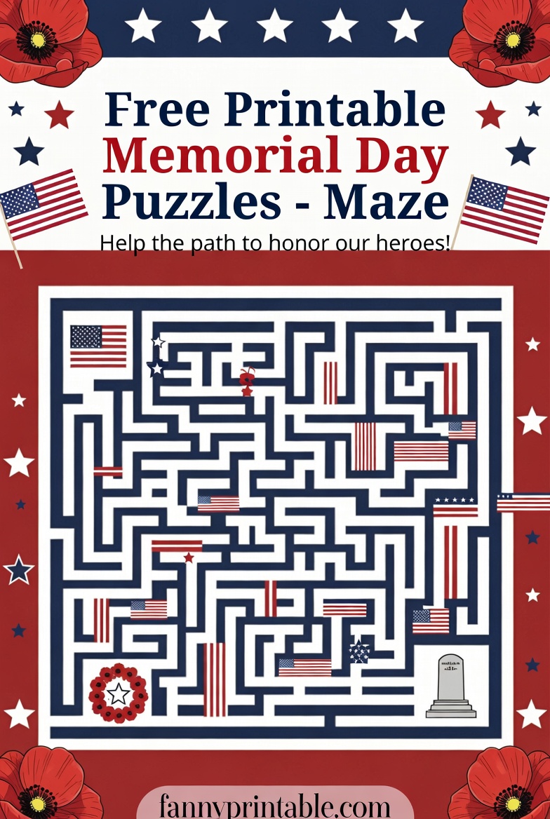 Free Printable Memorial Day Puzzles - FannyPrintable.Com (4)
