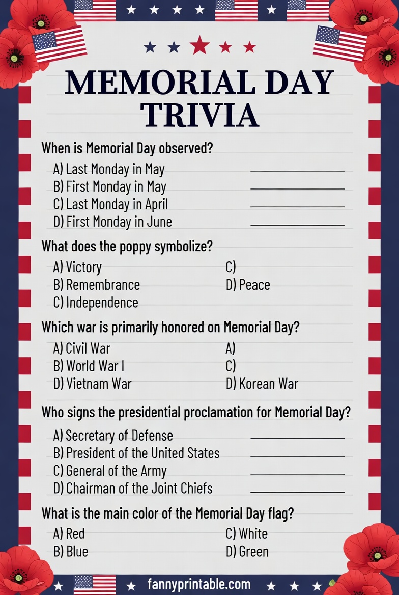 Free Printable Memorial Day Trivia - FannyPrintable.Com (4)