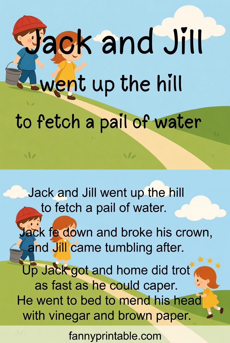 Free Printable Mother Goose Nursery Rhymes (1)