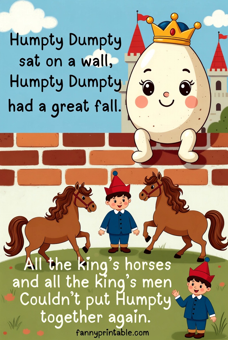 Free Printable Mother Goose Nursery Rhymes 2