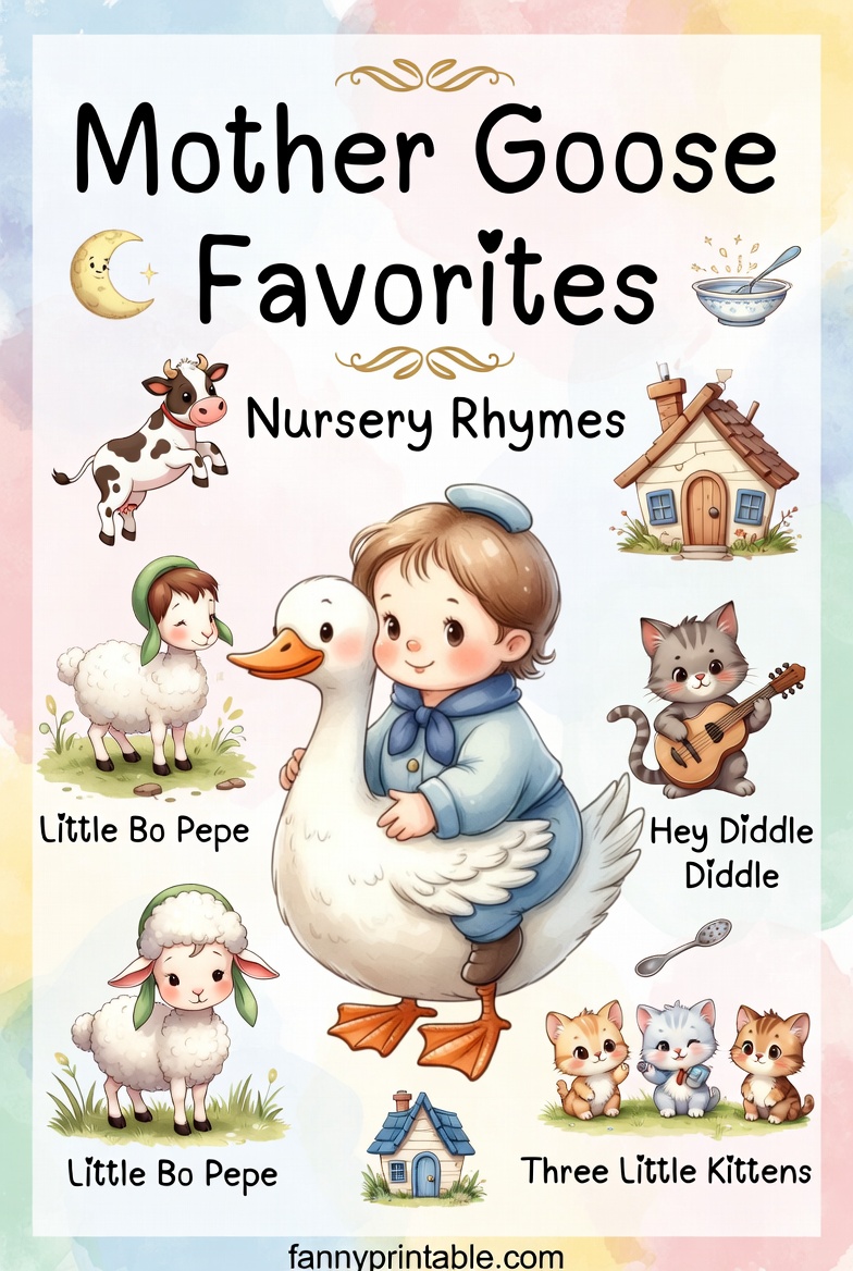 Free Printable Mother Goose Nursery Rhymes (3)