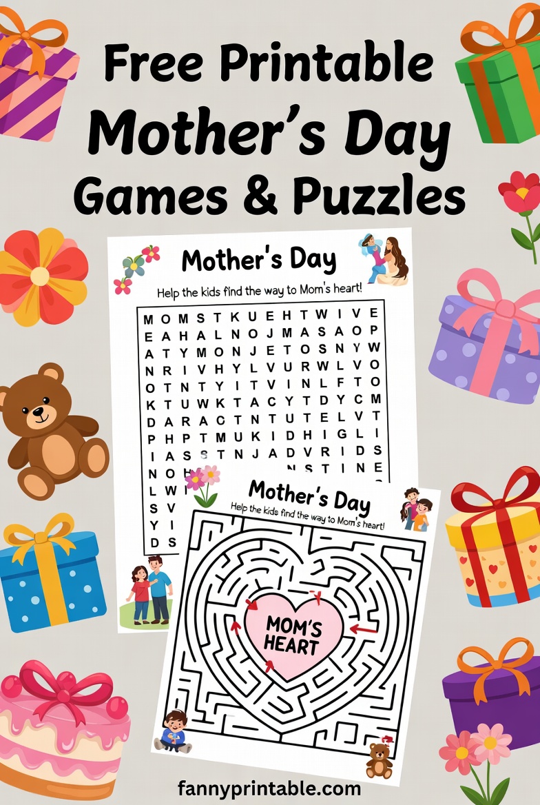 Free Printable Mother's Day Activities - Fanny Printable (1)