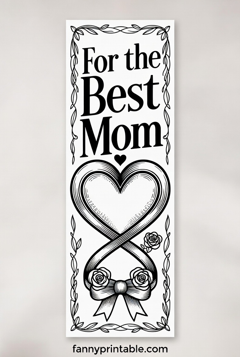 Free Printable Mother's Day Bookmarks To Color (1)
