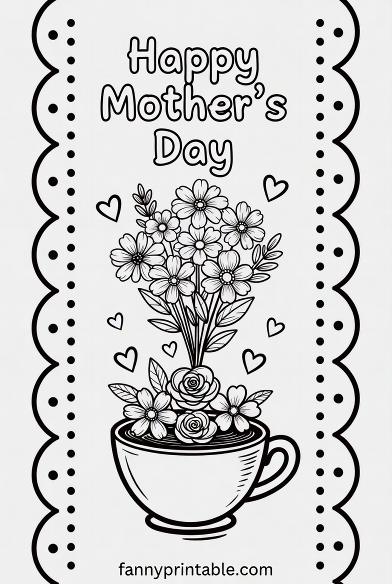 Free Printable Mother's Day Bookmarks To Color (4)
