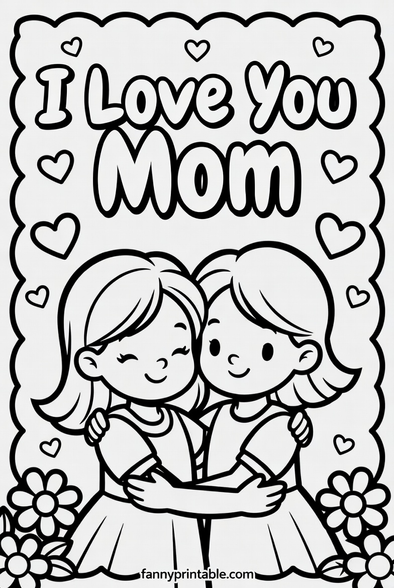 Free Printable Mother's Day Card Coloring Page (3)