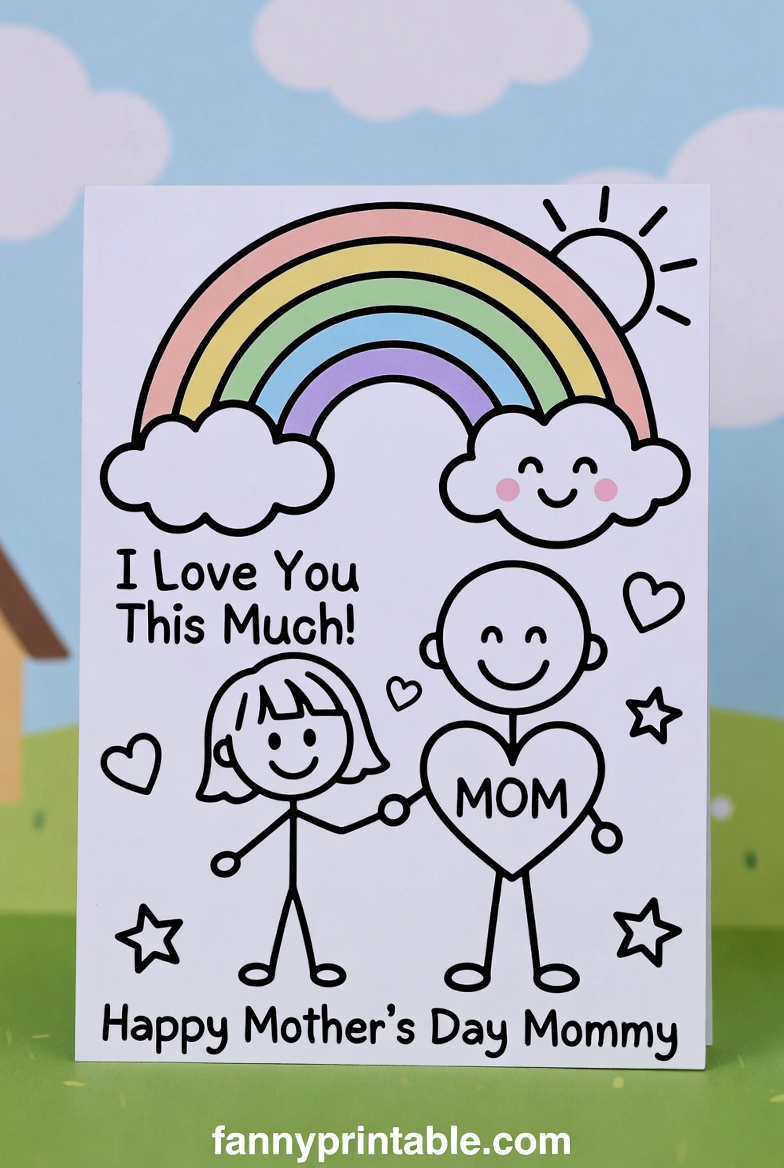Free Printable Mother's Day Card For Kids - Fanny Printable (1)