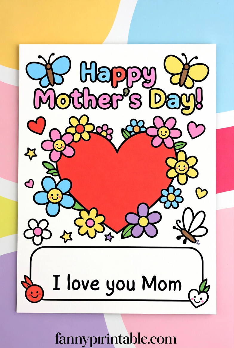 Free Printable Mother's Day Card For Kids - Fanny Printable (2)