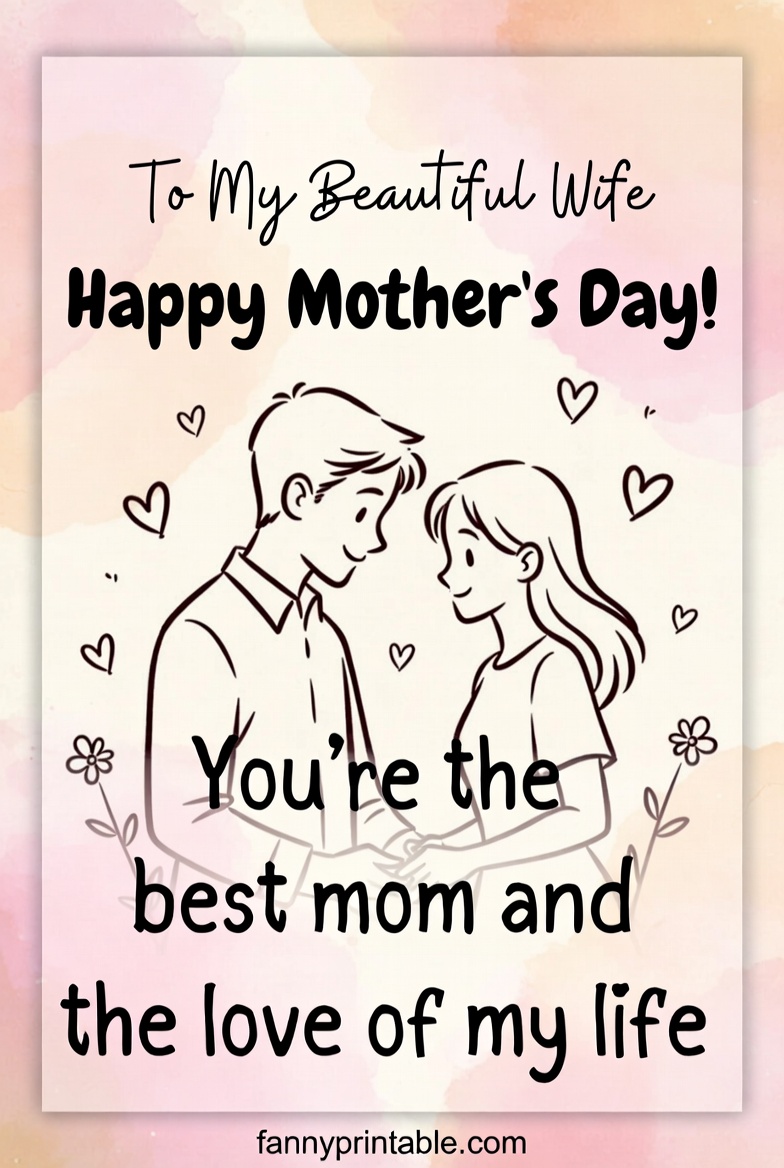 Free Printable Mother's Day Card For Wife (1)