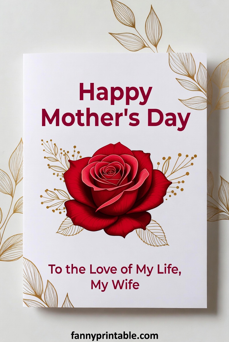 Free Printable Mother's Day Card For Wife (2)
