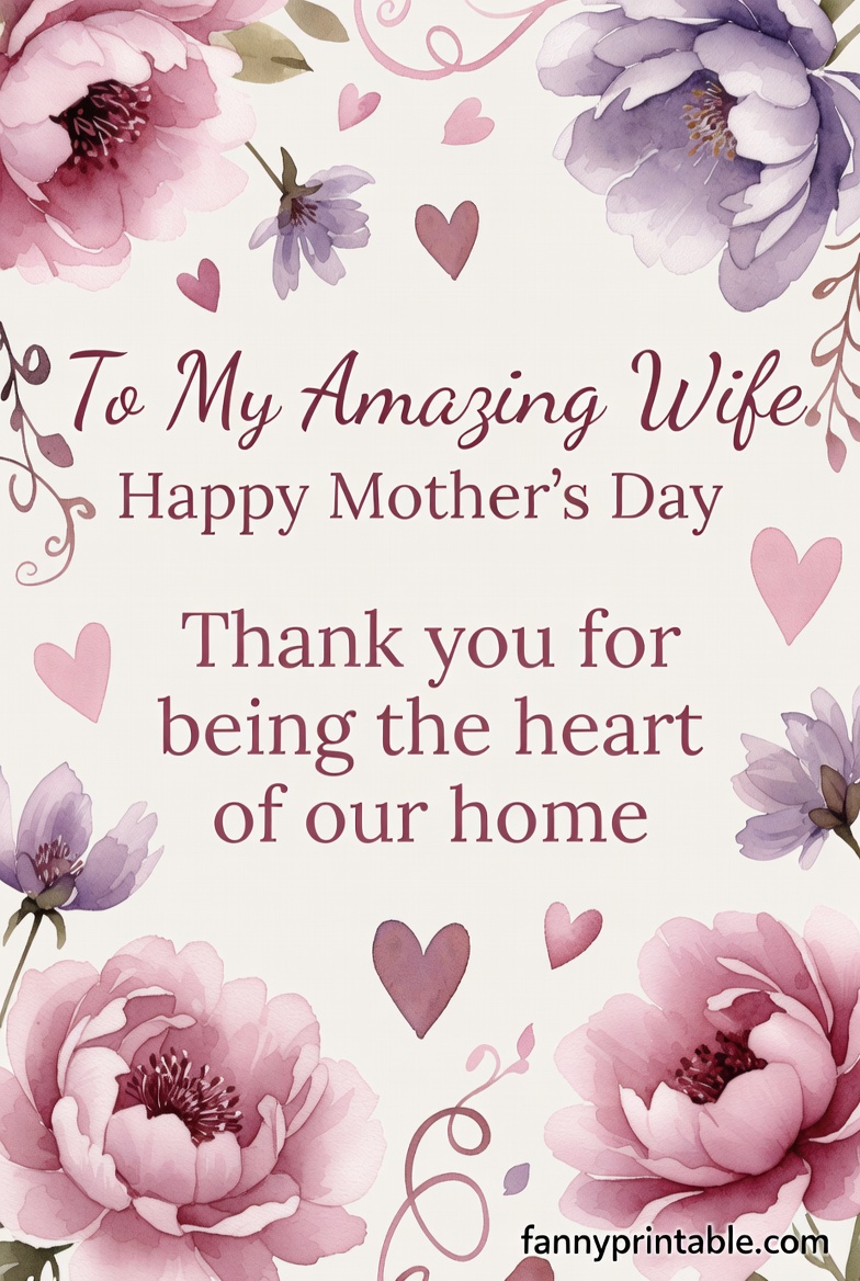 Free Printable Mother's Day Card For Wife (3)