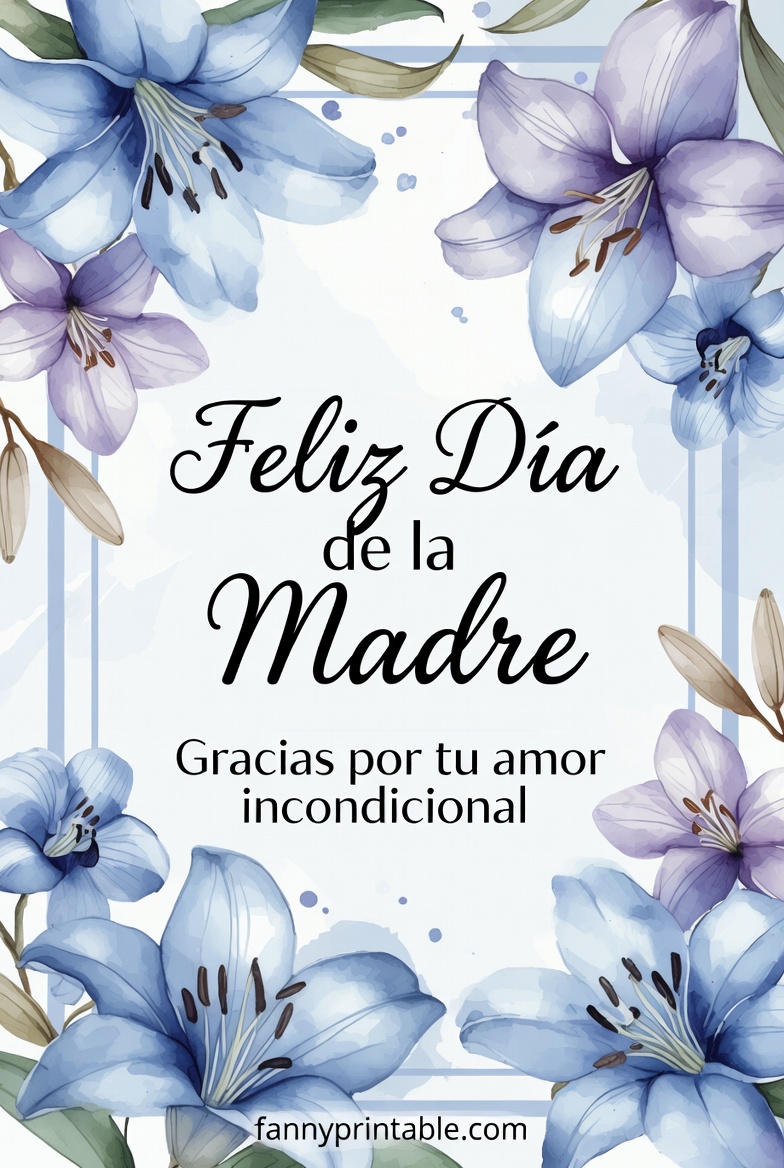 Free Printable Mothers Day Card In Spanish 2 1 Free Printable Mother's Day Card In Spanish (2)