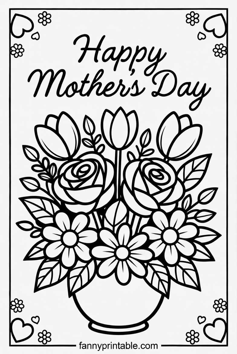 Free Printable Mother's Day Coloring Pages - Fanny Printable (1)