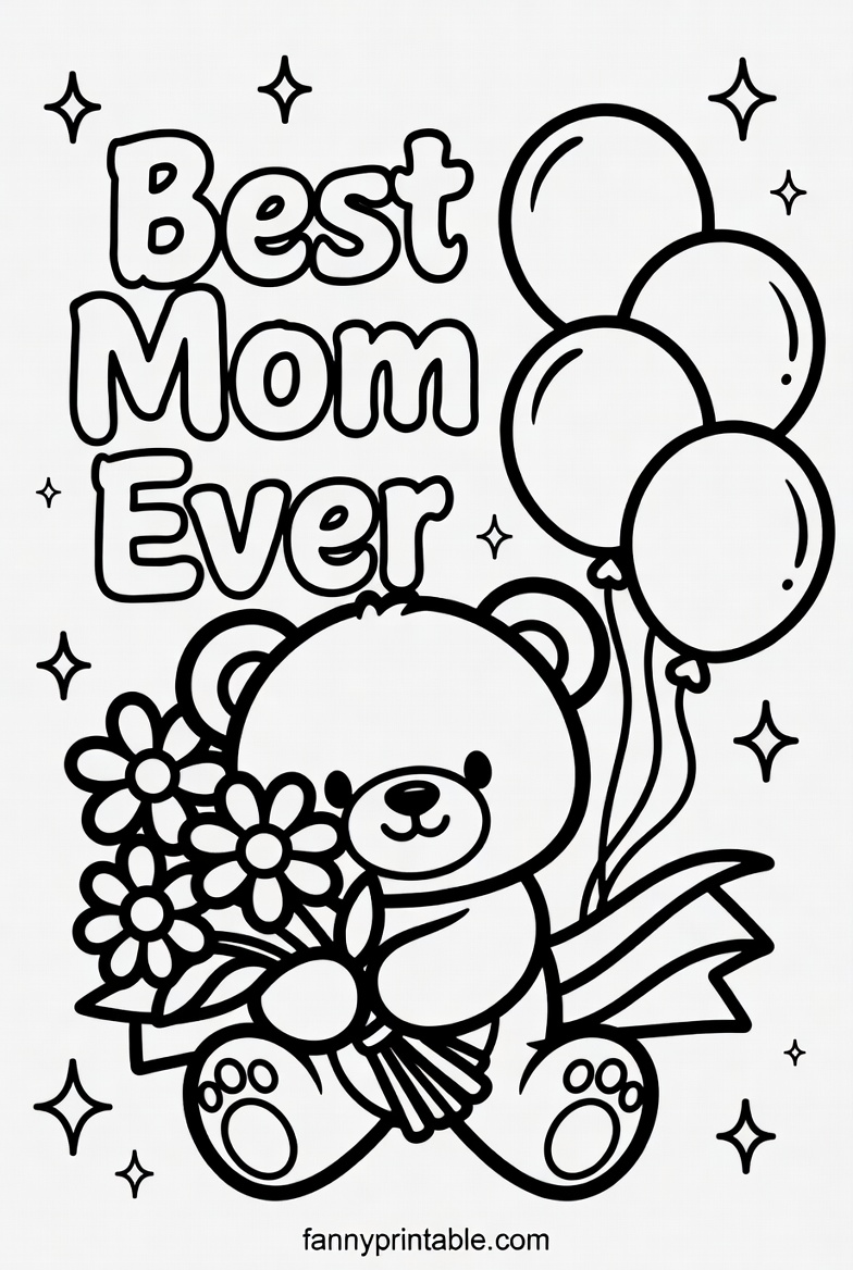Free Printable Mother's Day Coloring Pages - Fanny Printable (2)